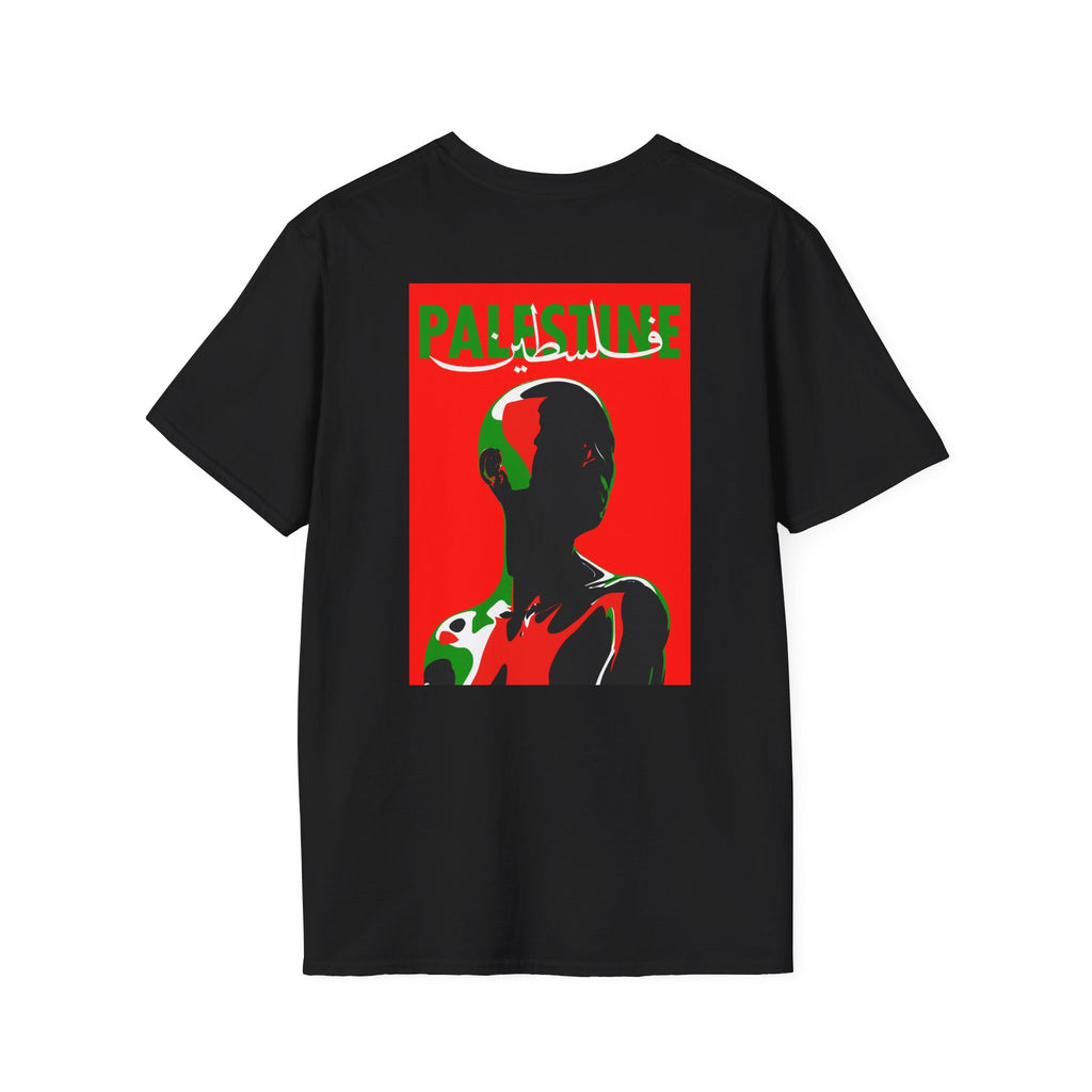 Palestine Pride Unisex T-Shirt | Softstyle Tee, Cultural Wear, Statement Shirt, Gift for Activists, Love for Palestine