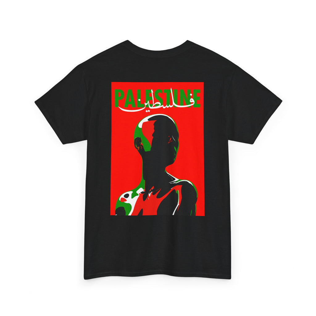 Free Palestine Unisex Heavy Cotton Tee | Eco-Friendly Activist Shirt, Statement Apparel, Worldwide Support, Social Justice Fashion