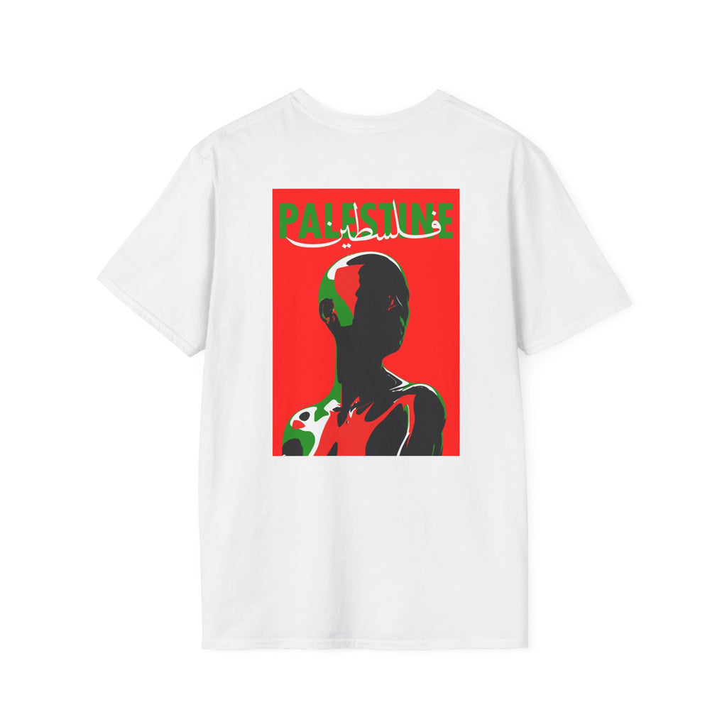 Palestine Pride Unisex T-Shirt | Softstyle Tee, Cultural Wear, Statement Shirt, Gift for Activists, Love for Palestine