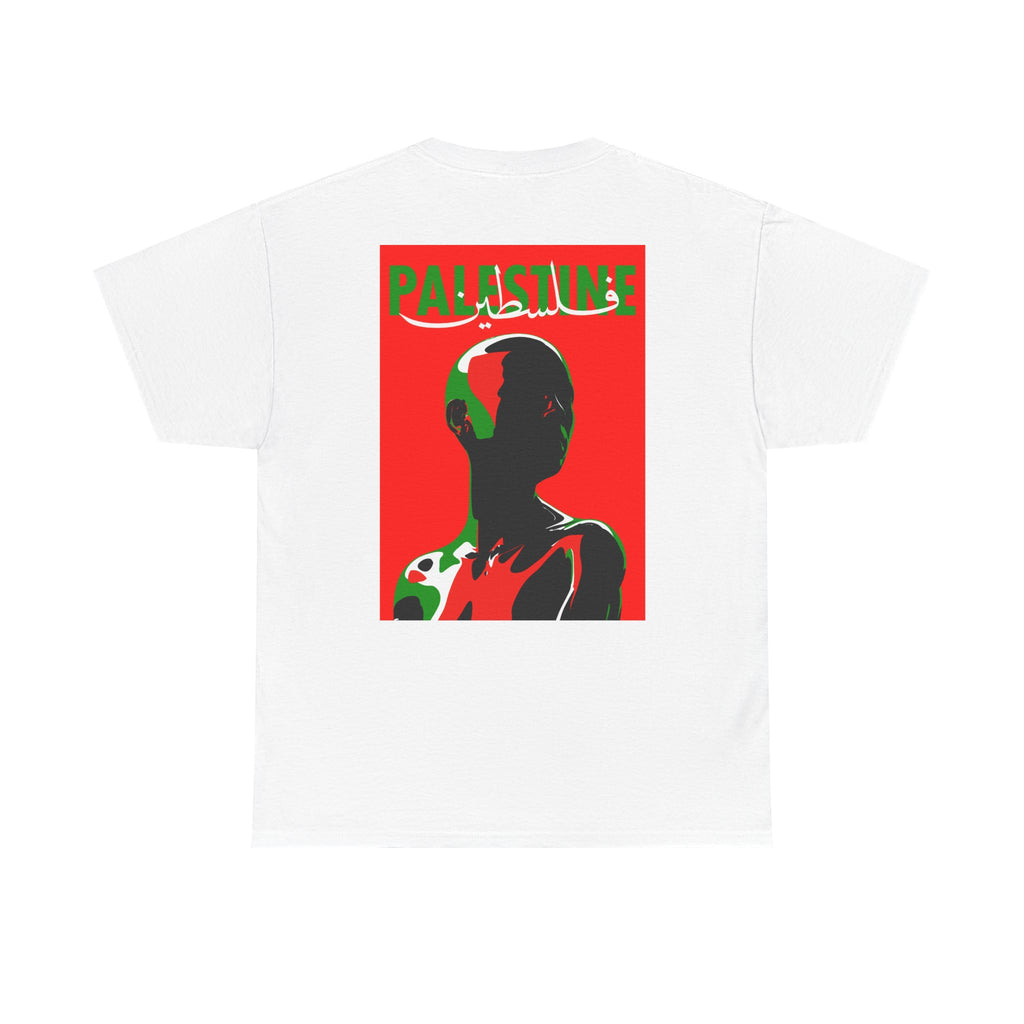 Free Palestine Unisex Heavy Cotton Tee | Eco-Friendly Activist Shirt, Statement Apparel, Worldwide Support, Social Justice Fashion